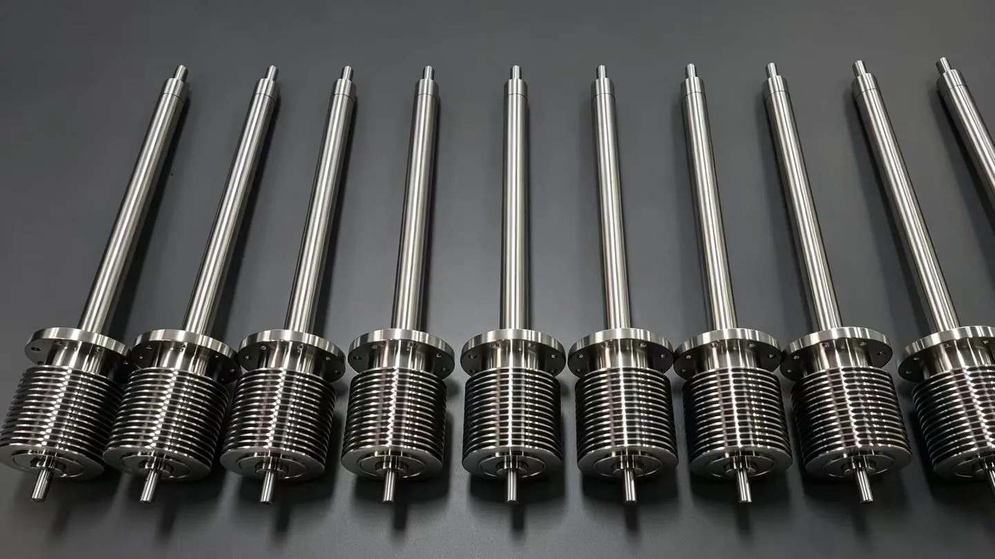 Batch of precision stainless steel shaft assemblies